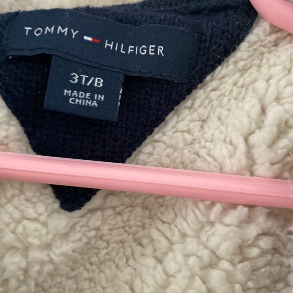 Tommy Hilfiger Blue sweater Jacket, Sherpa lined - Picture 3 of 5